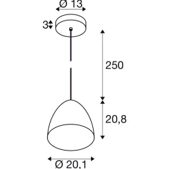 Slv Kjøkkenbelysning Tak|Takpendler<Cone 30 cm takpendel