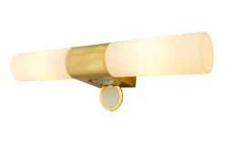 Aneta Lighting Baderomslamper Med Stikkontakt|Belysning Over Speilet På Badet<Cosenza dobbel baderomslampe med stikkontakt