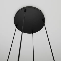 Emibig Kjøkkenbelysning Tak|Takpendler<Cosmo rondell takpendel 4 lys - Svart/Røykfarget