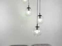 Emibig Kjøkkenbelysning Tak|Takpendler<Cosmo rondell takpendel 4 lys - Svart/Røykfarget