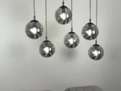 Emibig Kjøkkenbelysning Tak|Takpendler<Cosmo takpendel 6 lys - Svart/Røykfarget