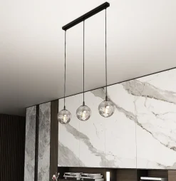 Emibig Kjøkkenbelysning Tak|Takpendler<Cosmo takpendel 3 lys - Svart/Røykfarget