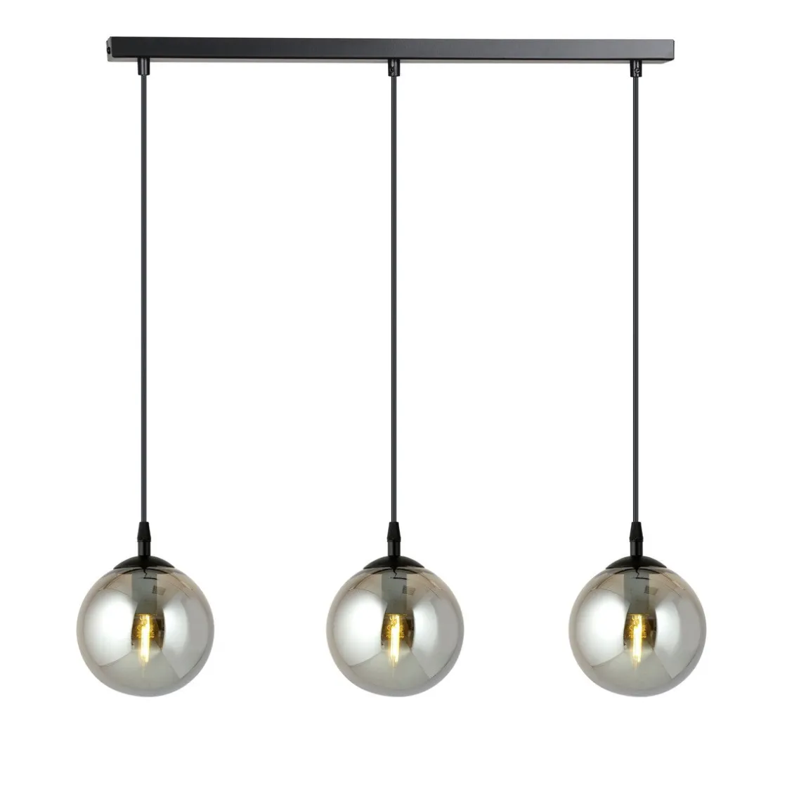 Emibig Kjøkkenbelysning Tak|Takpendler<Cosmo takpendel 3 lys - Svart/Røykfarget
