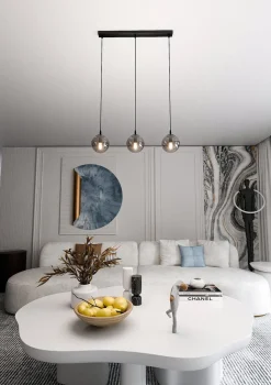 Emibig Kjøkkenbelysning Tak|Takpendler<Cosmo takpendel 3 lys - Svart/Røykfarget