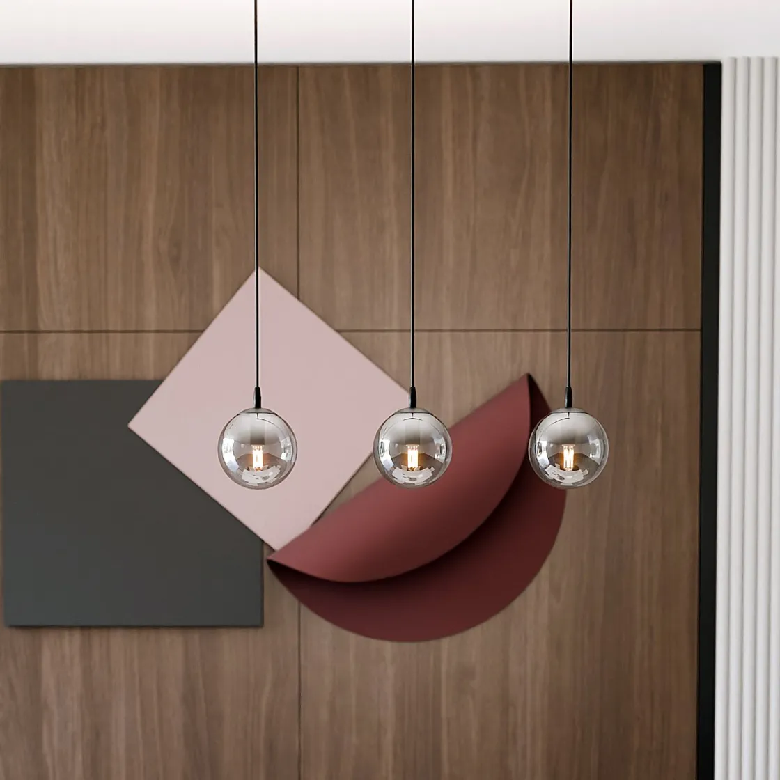 Emibig Kjøkkenbelysning Tak|Takpendler<Cosmo takpendel 3 lys - Svart/Røykfarget