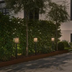 Nordlux Solcellebelysning|Pullert<Coupar solar pullert 80 cm utendørs 3,2W 3000 Kelvin - Solcelle