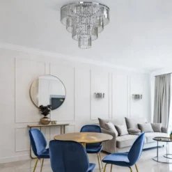 Nowodvorski Kjøkkenbelysning Tak|Taklamper / Takplafonder<Cristal taklampe L - Sølv