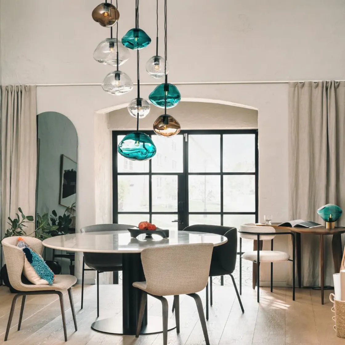 Hadeland Glassverk Kjøkkenbelysning Tak|Takpendler<Crystal Stone Ø35 -