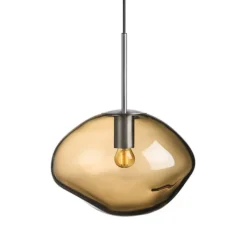 Hadeland Glassverk Kjøkkenbelysning Tak|Takpendler<Crystal Stone Ø30 - Kakao / Stål