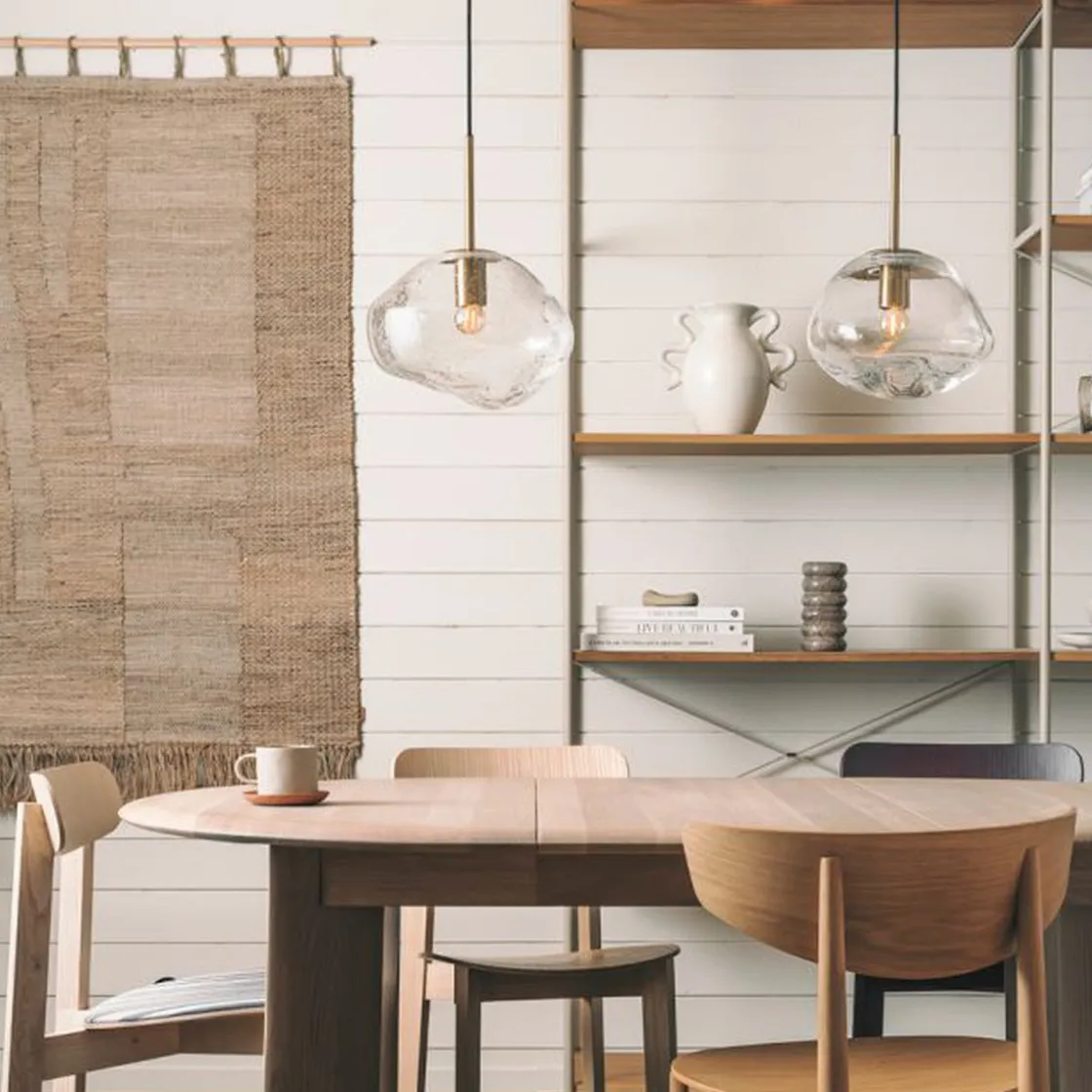 Hadeland Glassverk Kjøkkenbelysning Tak|Takpendler<Crystal Stone Ø25- Klar m/Soda / Stål