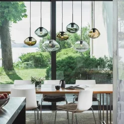 Hadeland Glassverk Kjøkkenbelysning Tak|Takpendler<Crystal Stone 7 takpendel