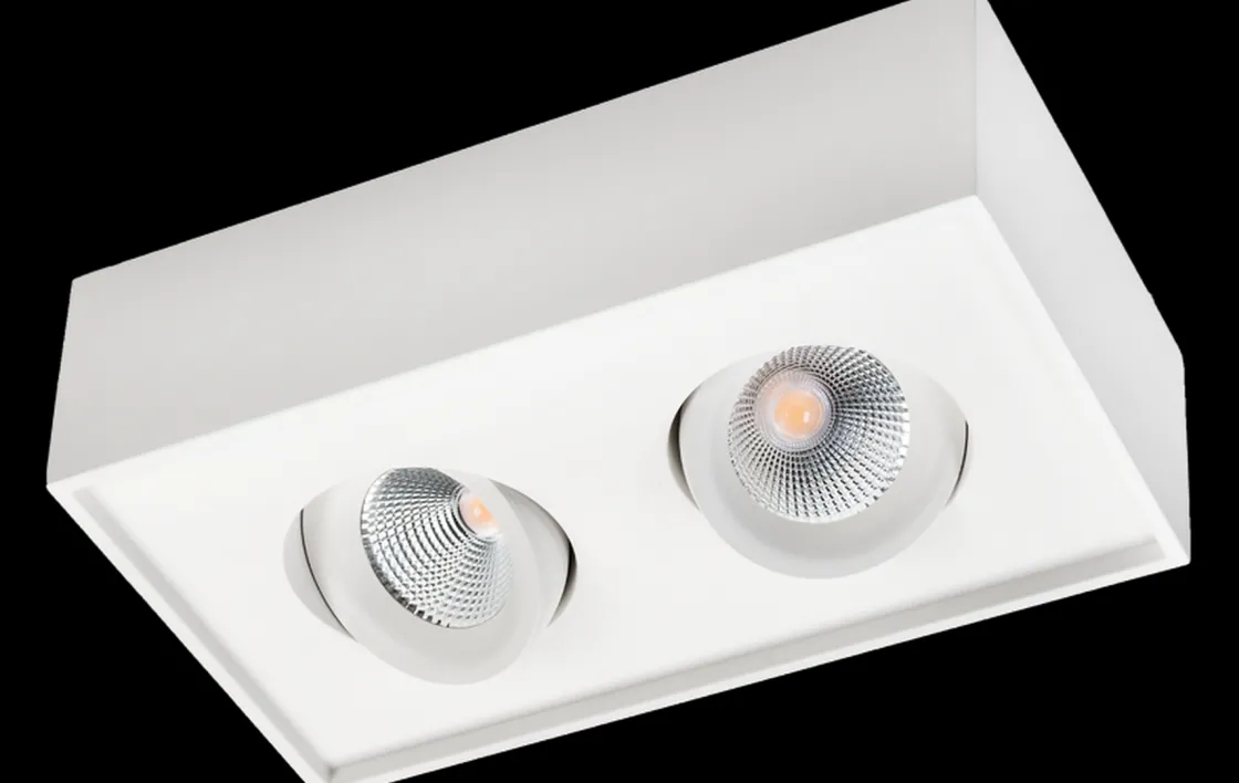 Sg Armaturen As Lightup-Pris|Kjøkkenbelysning Tak<Cube Lux 2x7W LED 2700K Ra 98