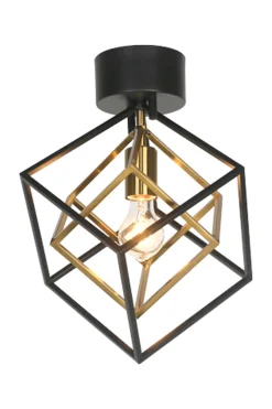 Aneta Lighting Kjøkkenbelysning Tak|Taklamper / Takplafonder<Cubes taklampe - Svart/messing