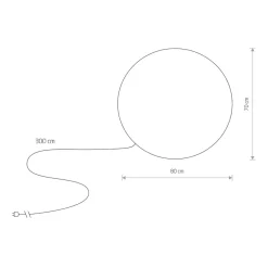 Nowodvorski Led-Baller Og Krukker<Cumulus dekorasjonsball XL utendørs IP44 E27 -