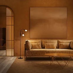 Herstal Leselamper Gulv<Cut dobbel gulvlampe - /Hvit