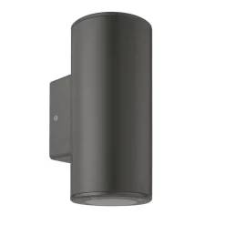 NorDesign Utelamper Til Kystområder|Utelamper Med Opp/Ned Lys<Cylindro duo vegglampe opp/ned utendørs IP54 - grå