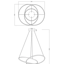 Trio Lighting Kjøkkenbelysning Tak|Takpendler<Darvin pendellampe 84