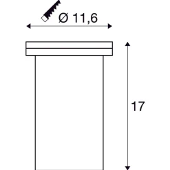 Slv Uplights<Dasar 116 rund nedfellbar uplight GU10 IP67