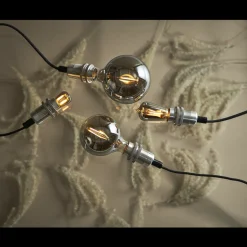 Ms - belysning Dekorpære E14|Led-Pærer E14 Sokkel<Decoration Globe smoke 95mm, dimbar E14 1,4W - Smoke