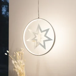 Konstsmide Adventsstjerner<Dekorasjon med stjerne dimbar - Hvit