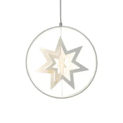 Konstsmide Adventsstjerner<Dekorasjon med stjerne dimbar - Hvit