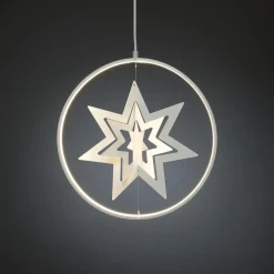 Konstsmide Adventsstjerner<Dekorasjon med stjerne dimbar - Hvit
