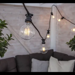 Star Trading Led-Pærer E27 Sokkel<Dekorativ utendørs LED filament E27 95mm 2700K Plast