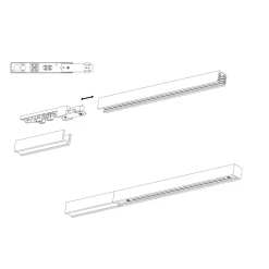 Antidark Kjøkkenbelysning Tak|Designline<Designline endetilkobling -