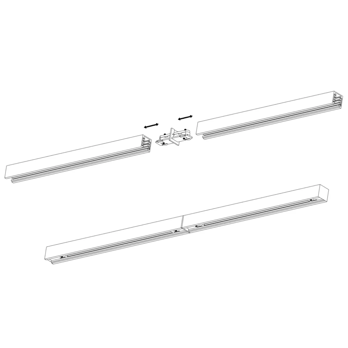 Antidark Kjøkkenbelysning Tak|Designline<Designline rettskjøt -