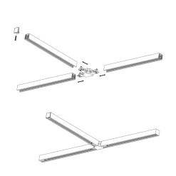 Antidark Kjøkkenbelysning Tak|Designline<Designline T-skjøt -