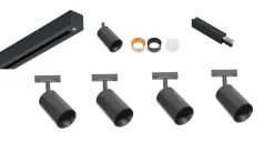 Antidark Kjøkkenbelysning Tak|Designline<Designline Tube Pro komplett 1.9 meter spotskinne med 4 spotter GU10 -