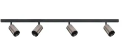 Antidark Kjøkkenbelysning Tak|Designline<Designline Tube Pro komplett 1.9 meter spotskinne med 4 spotter GU10 - /Titanium