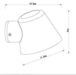 Lucide Utelamper Med Opp/Ned Lys<Dingo vegglampe utendørs IP44 GU10