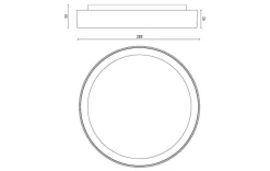 Sg Armaturen As Lightup-Pris|Kjøkkenbelysning Tak<Disc 290 taklampe 17W 2700K