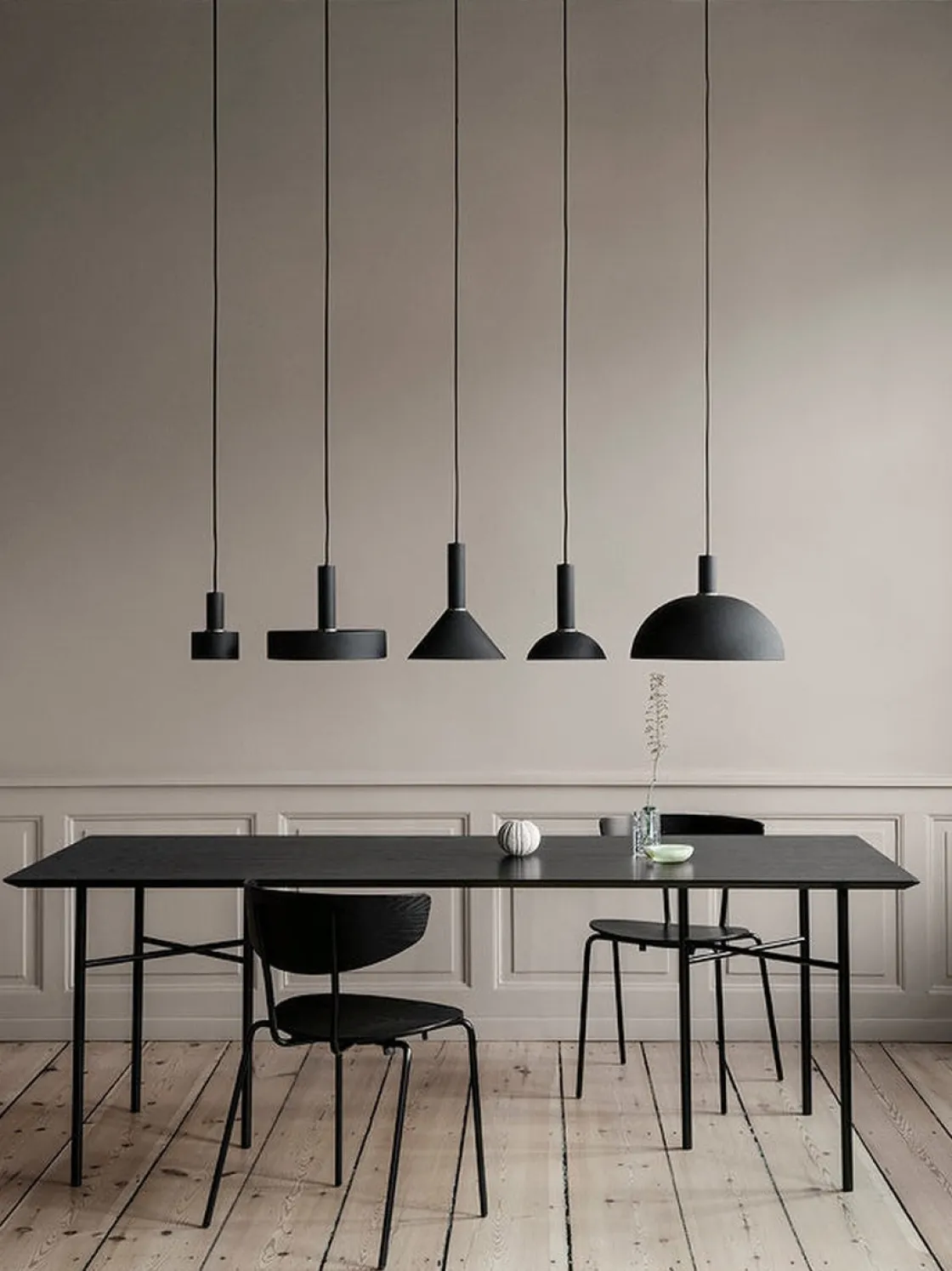 Ferm Living Kjøkkenbelysning Tak|Takpendler<Disc Shade - svart