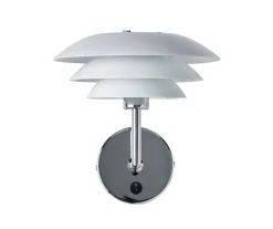 Dyberg Larsen Interiørlamper|Leselamper<DL20 vegglampe - Krom/Hvit
