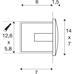 Slv Utelamper Med Opp/Ned Lys<Downunder M innfelt vegglampe utendørs 4W 3000 Kelvin IP55