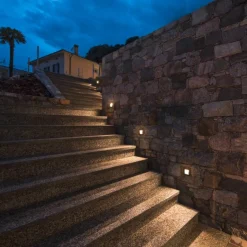 Slv Utelamper Med Opp/Ned Lys<Downunder S innfelt vegglampe utendørs 1,7W 3000 Kelvin IP55