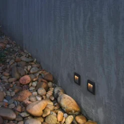 Slv Utelamper Med Opp/Ned Lys<Downunder S innfelt vegglampe utendørs 1,7W 3000 Kelvin IP55