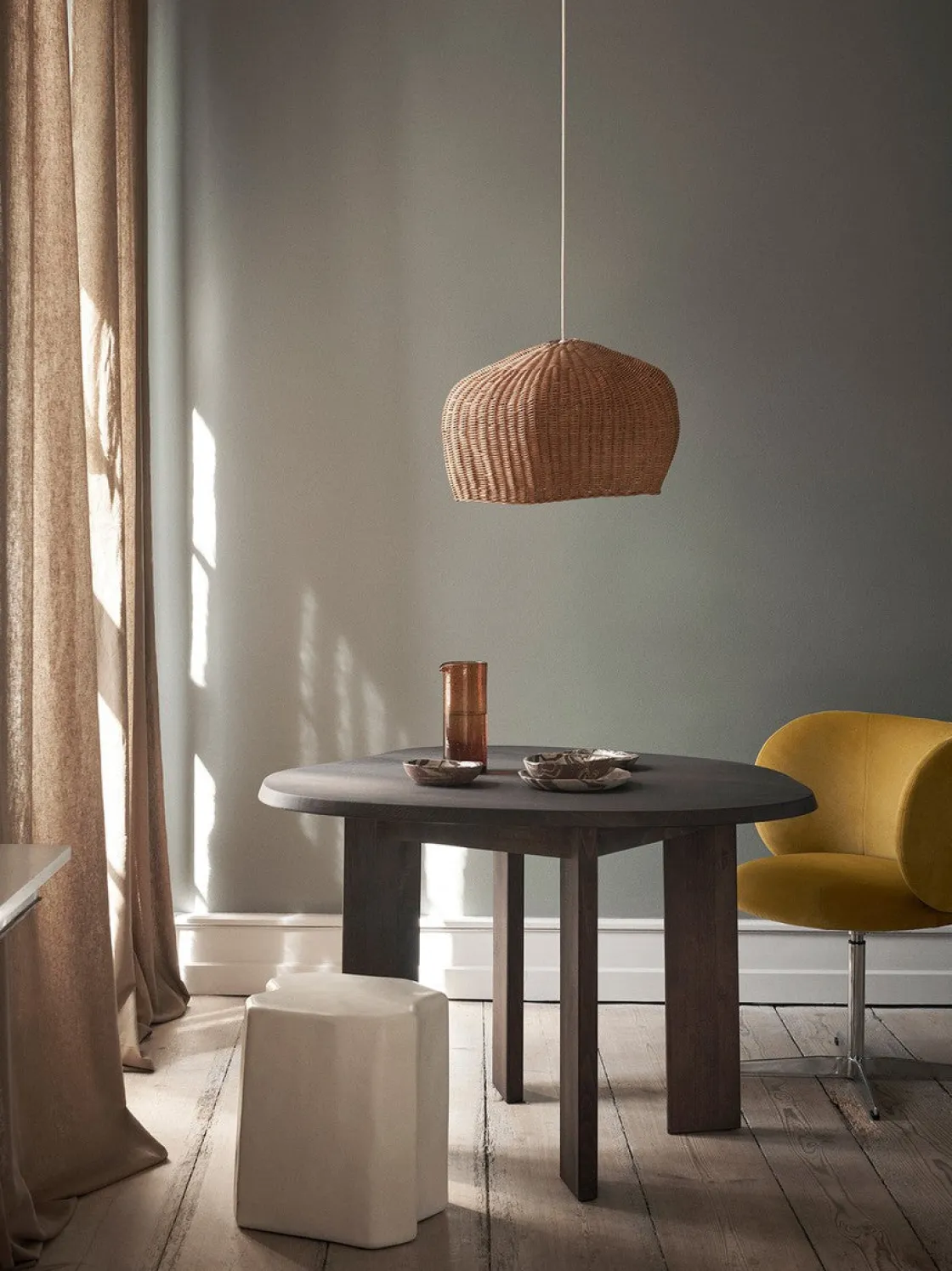 Ferm Living Kjøkkenbelysning Tak|Takpendler<Drape Lampshade al - 47 cm