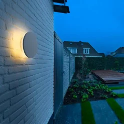 Slv Utelamper Til Kystområder|Utelamper - Veggskjold / Plafond<D-ring 25 cm vegglampe utendørs 15W 2700/3000 kelvin IP65 - dimbar