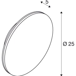 Slv Utelamper Til Kystområder|Utelamper - Veggskjold / Plafond<D-ring 25 cm vegglampe utendørs 15W 2700/3000 kelvin IP65 - dimbar