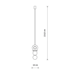 Nowodvorski Kjøkkenbelysning Tak|Takpendler<Drops wood A takpendel - Trefarget/Opal