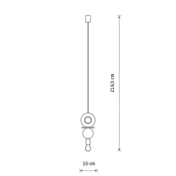 Nowodvorski Takpendler|Kjøkkenbelysning Tak<Drops wood E takpendel - Svart/Trefarget