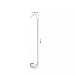 Lucide Led-Pærer E27 Sokkel<E27 Filament lyspære T32 20 cm 2200 Kelvin 5W Dimbar