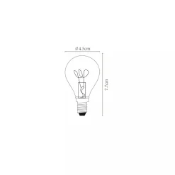 Lucide Led-Pærer E14 Sokkel<E14 Filament 3W 2200k -