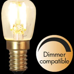 Star Trading Led-Pærer E14 Sokkel<E14 LED ST26 1,4W 2100 Kelvin - Dimbar