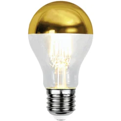 Star Trading Led-Pærer E27 Sokkel<E27 Lyspære med gullfarget topp 4W