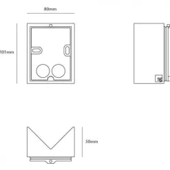 Sg Armaturen As Utelamper Med Opp/Ned Lys<Echo hjørnebeslag