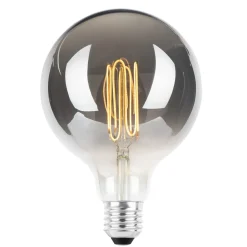 NorDesign Led-Pærer E27 Sokkel<Ecolux E27 ultra tynn spiral filament ELD 4W 2700K 125 mm dimbar - farget